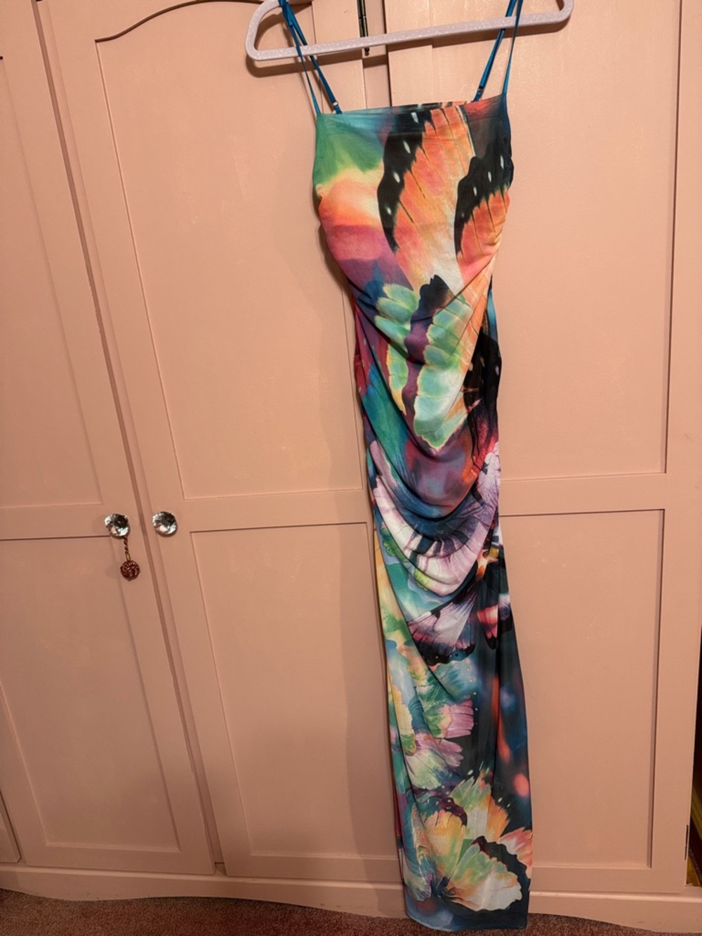 AFRM Vibrant Multicolor Bodycon Maxi Dress
